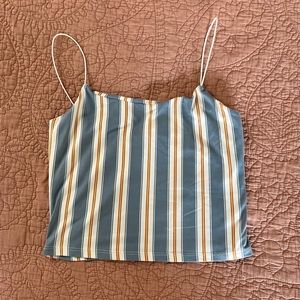 Striped Blue & Yellow Tank Top